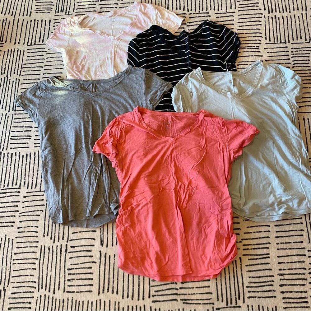 Maternity Casual T-Shirt Collection - Assorted Colors and Prints Large